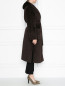Пальто из шерсти с накладными карманами и капюшоном Marina Rinaldi  –  МодельВерхНиз2