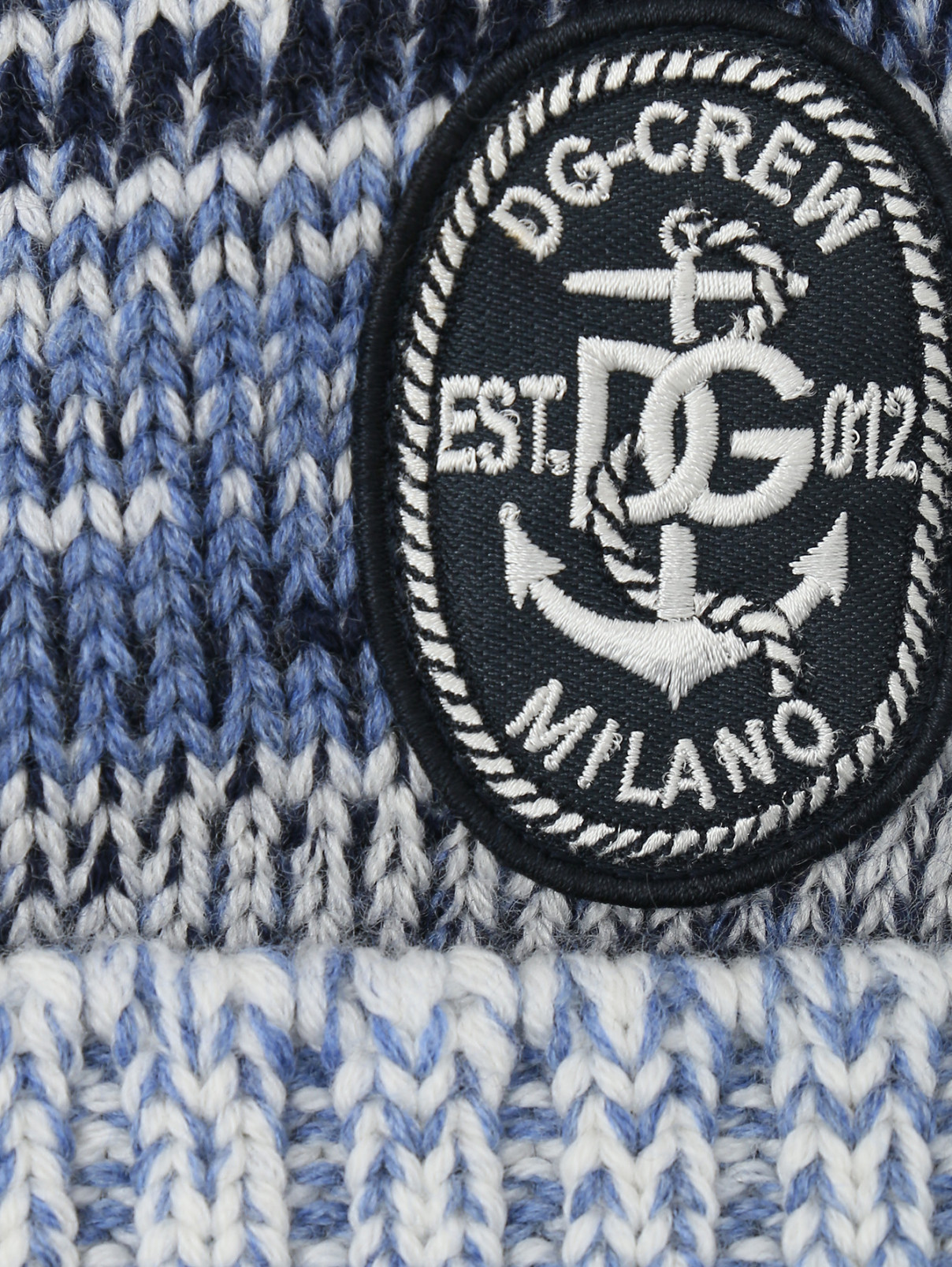 Шапка из шерсти с аппликацией Dolce & Gabbana  –  Деталь  – Цвет:  Синий