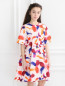 Платье свободного кроя с абстрактным узором Val Max  –  Модель Верх-Низ