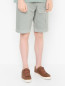 Хлопковые шорты с накладными карманами Eleventy  –  МодельВерхНиз