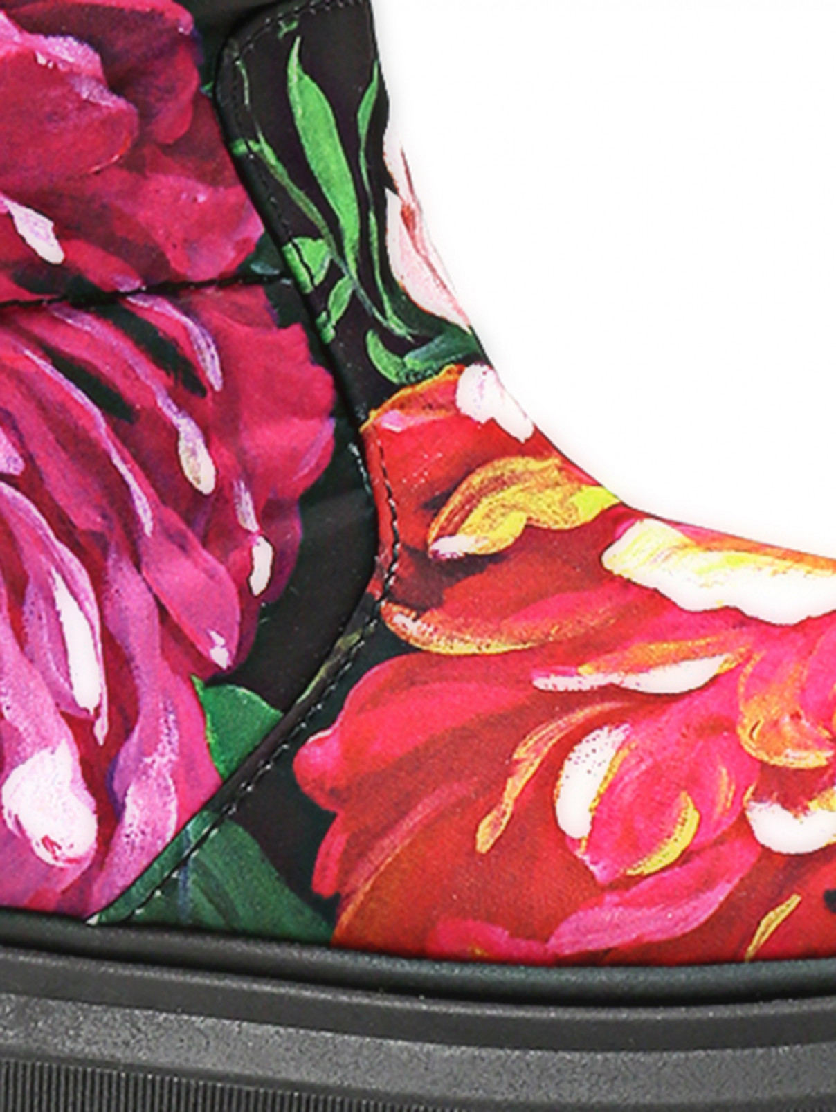 Дутые сапоги с цветочным узором Dolce & Gabbana  –  Деталь1  – Цвет:  Мультиколор
