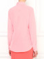 Блуза из шелка с длинным рукавом и вышивкой на груди Moschino Cheap&Chic  –  Модель Верх-Низ1