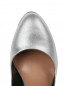 Туфли из металлизированной кожи на высоком каблуке Max&Co  –  Обтравка3