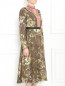Платье-футляр из смешанного шелка с узором Antonio Marras  –  Модель Верх-Низ