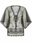 Блуза свободного кроя с вышивкой Veronique Branquinho  –  Общий вид