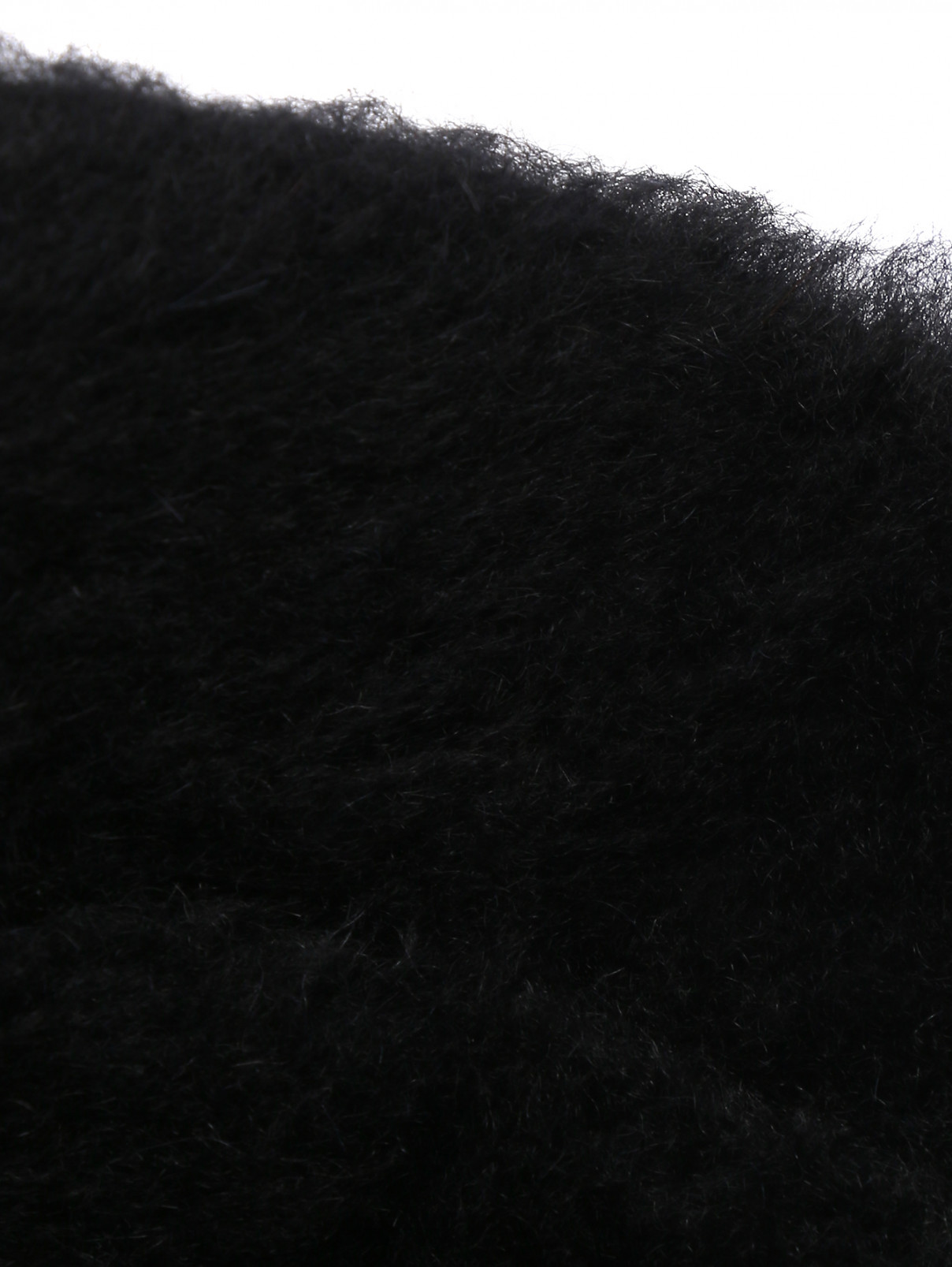 Однотонная панама из шерсти Max Mara  –  Деталь1  – Цвет:  Черный
