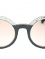 Солнцезащитные очки в оправе из пластика декорированные блестками Jimmy Choo  –  Деталь1