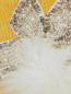 Перчатки из шерсти расшитые бисером с меховым декором IL Trenino  –  Деталь