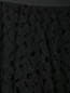 Полупрозрачная юбка из шерсти с узором Jil Sander  –  Деталь