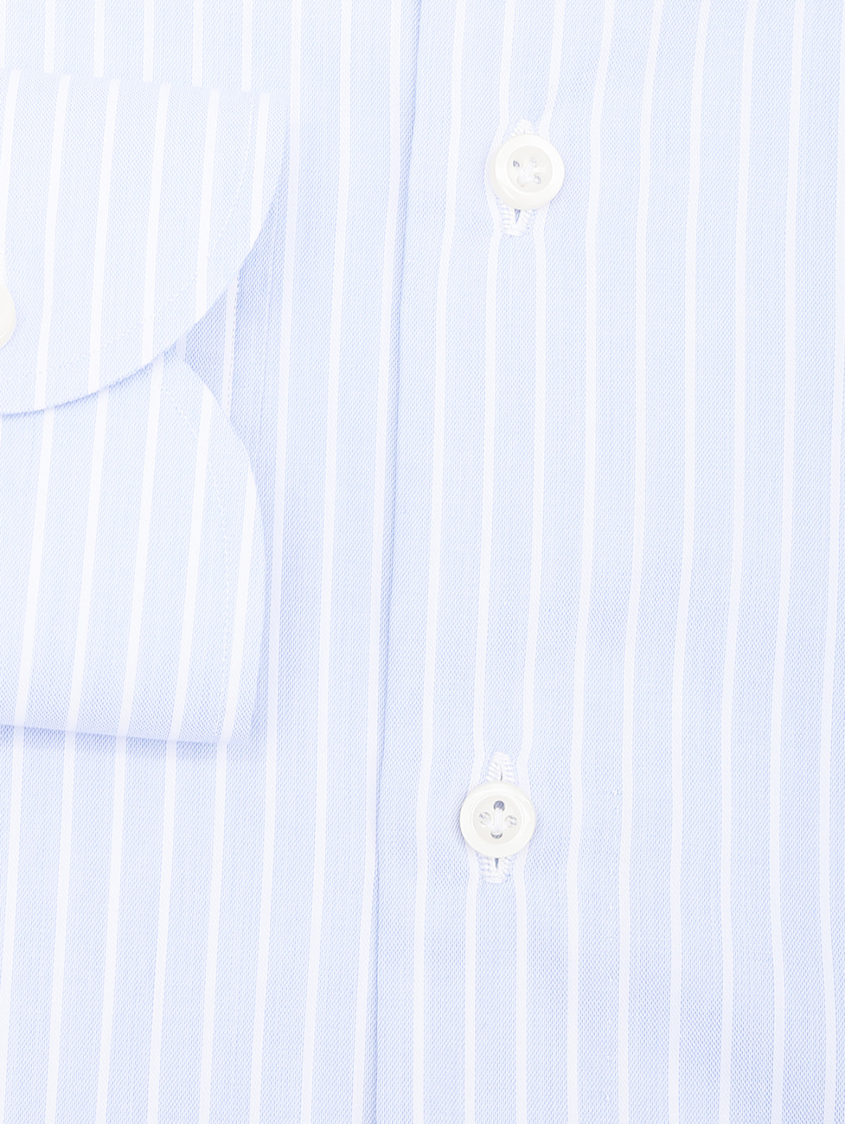 Рубашка из хлопка с узором "полоска" Giampaolo  –  Деталь1  – Цвет:  Синий