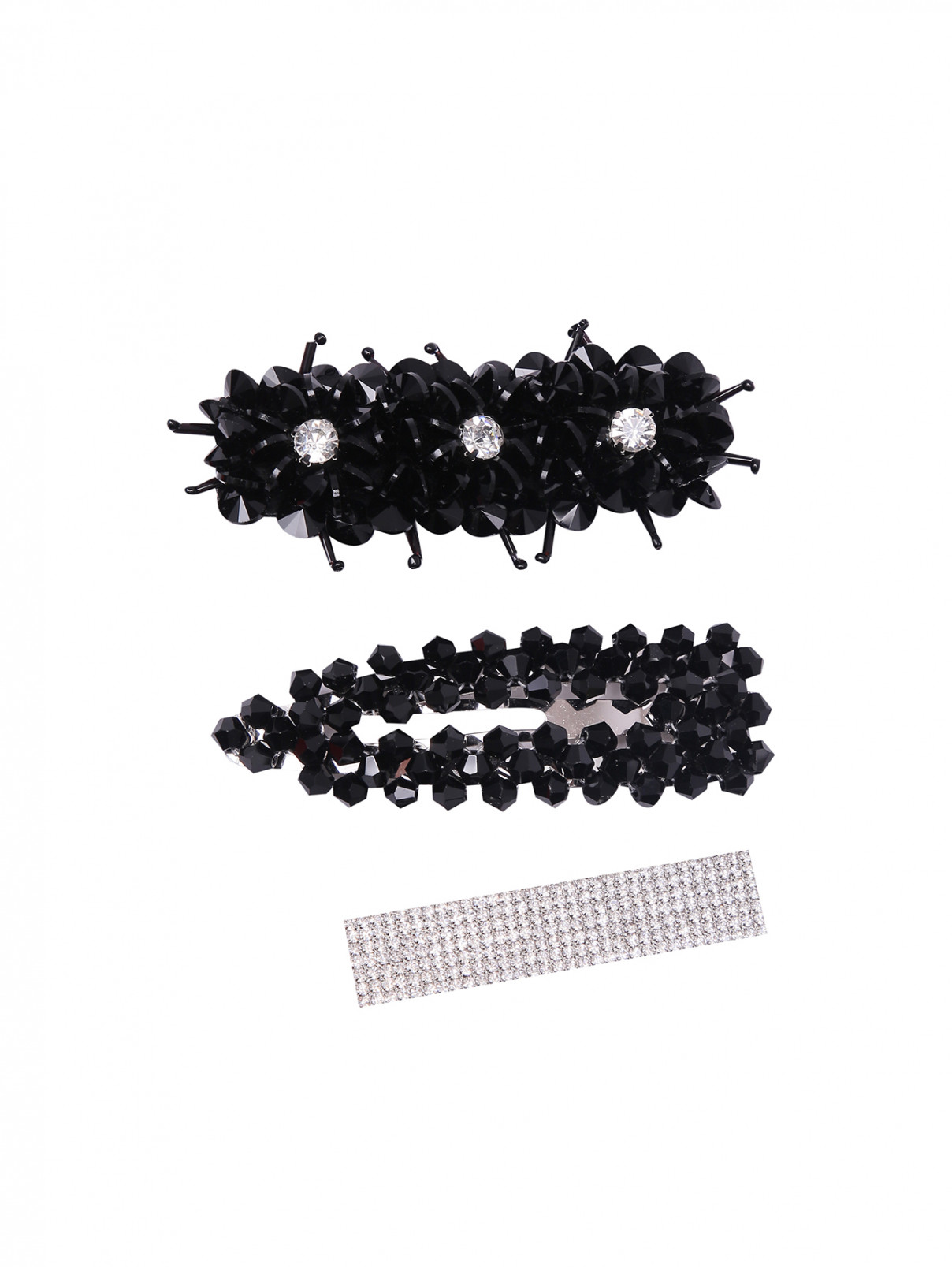 Balmainhair Заколка-краб для волос черная размер М Рince black M