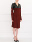 Платье с запахом и кожаными вставками Jean Paul Gaultier  –  Модель Общий вид