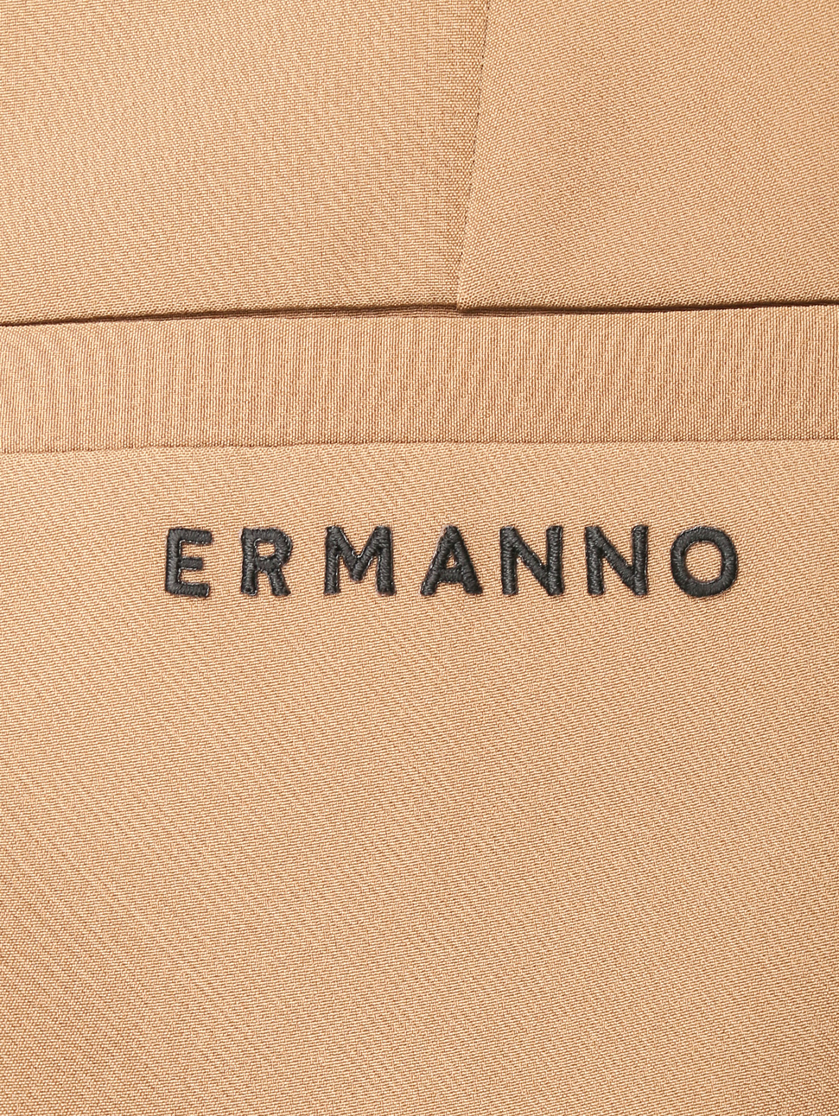 Однотонные брюки расклешенного кроя Ermanno Firenze  –  Деталь  – Цвет:  Бежевый
