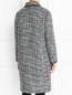Пальто из смешанной шерсти с узором Alberta Ferretti  –  Модель Верх-Низ1