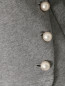 Свитшот из хлопка с декором Moschino Boutique  –  Деталь