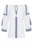 Блуза из хлопка с вышивкой Marina Sport  –  Общий вид