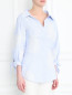 Блуза с узором "полоска" и декоративной вышивкой Alice+Olivia  –  МодельВерхНиз