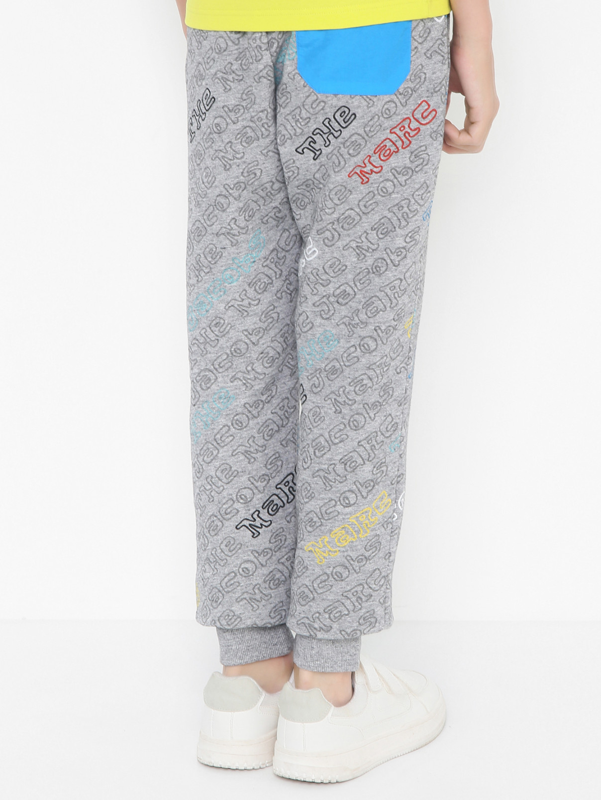 Трикотажные брюки с карманами Little Marc Jacobs  –  МодельВерхНиз1  – Цвет:  Серый