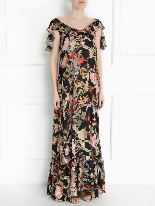 Платье-макси с цветочным узором I'M Isola Marras - Модель Общий вид