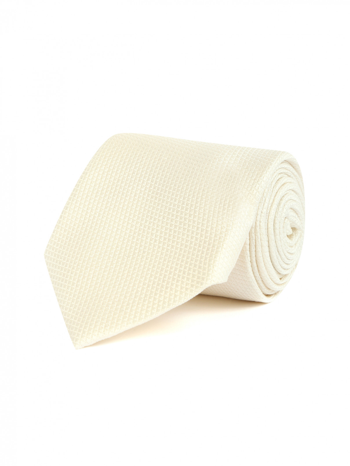 Галстук из шелка Kenzo  –  Общий вид  – Цвет:  Белый