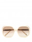 Солнцезащитные очки с узором в оправе из пластика Victoria Beckham  –  Общий вид