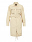 Хлопковое платье с узором "полоска", поясом и боковыми карманами Jean Paul Gaultier  –  Общий вид