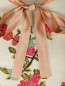Джемпер из шерсти с цветочным узором и кружевной отделкой Alberta Ferretti  –  Деталь