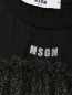 Платье из сетки с блеском MSGM  –  Деталь