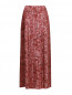 Плиссированная юбка с цветочным принтом и застежкой на пуговицах Philosophy di Alberta Ferretti  –  Общий вид