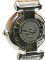 Часы с кожаным браслетом декорированные стразами Emporio Armani  –  Деталь1
