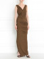 Платье-макси с драпировкой Donna Karan  –  Модель Общий вид