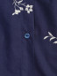 Блуза из хлопка декорированная вышивкой Marina Sport  –  Деталь