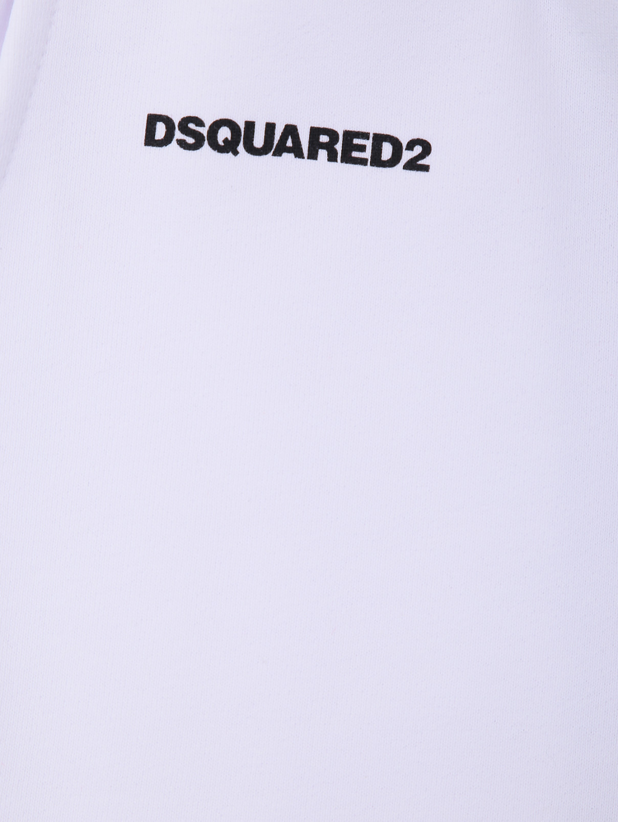 Трикотажные брюки с манжетами Dsquared2  –  Деталь  – Цвет:  Белый