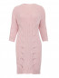 Платье крупной вязки из хлопка и шерсти Alexander McQueen  –  Общий вид