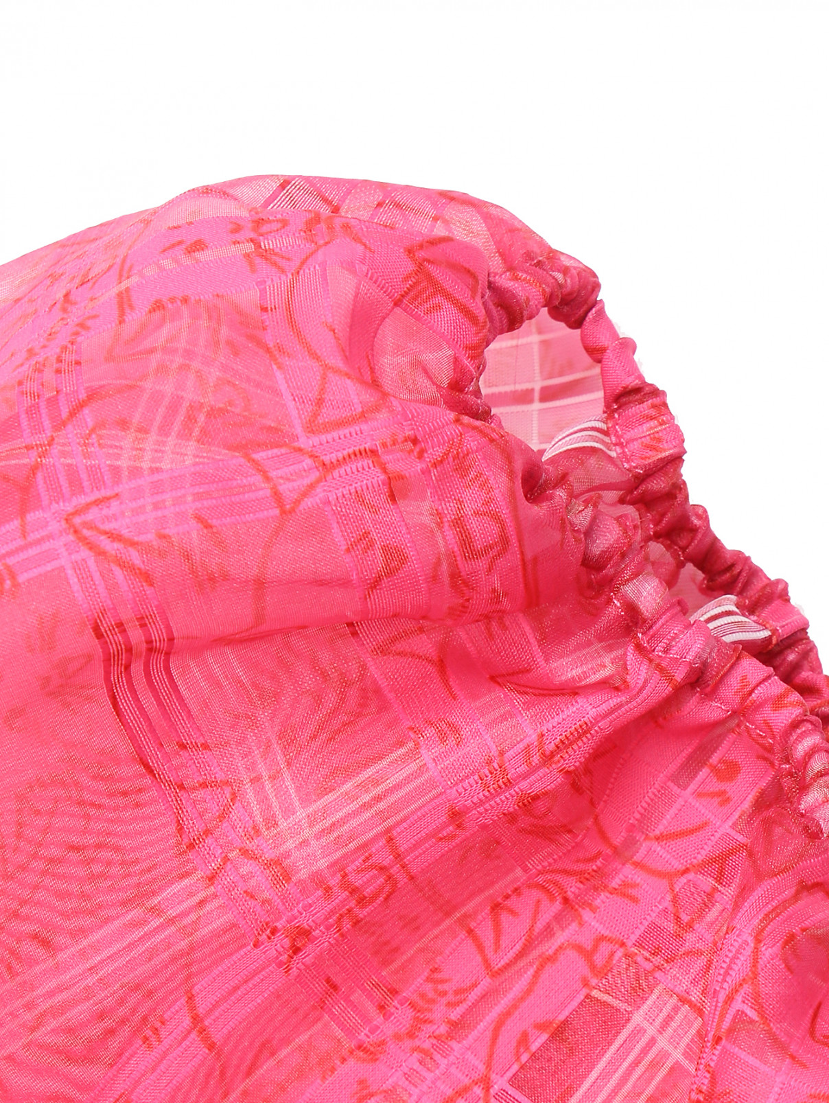 Платье-миди из органзы с узором Shrimps  –  Деталь1  – Цвет:  Фиолетовый