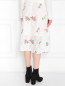 Кружевная юбка-миди декорированная вышивкой Manoush  –  МодельВерхНиз1