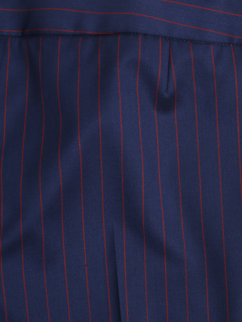 Укороченные брюки из ткани в полоску - Деталь
