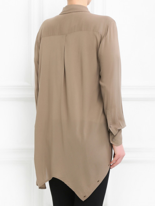 Блуза с асимметричной застежкой - Модель Верх-Низ1