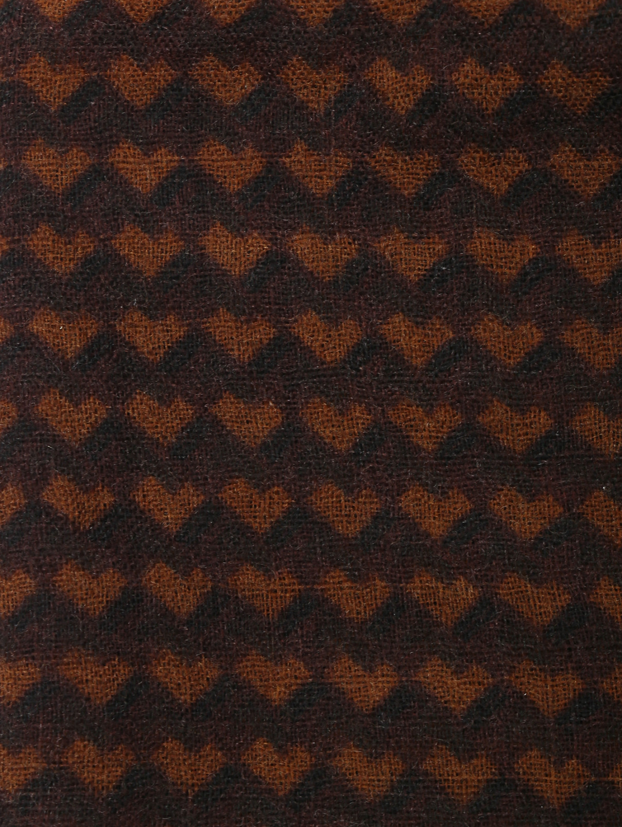 Платок из шерсти с узором LARDINI  –  Деталь  – Цвет:  Узор