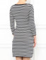 Платье-футляр из хлопка с узором "полоска" и кружевной отделкой Armani Jeans  –  Модель Верх-Низ1