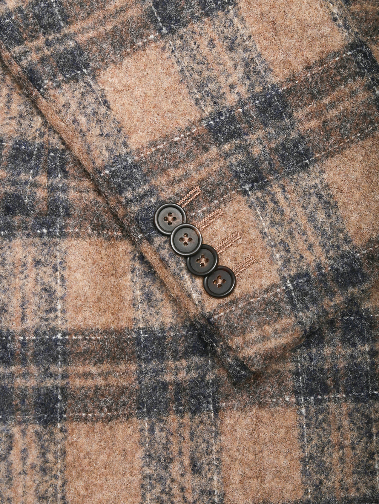 Пиджак из мягкой шерсти Pal Zileri  –  Деталь1  – Цвет:  Коричневый