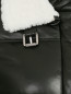 Стеганая куртка  из кожи с меховой отделкой Barbara Bui  –  Деталь