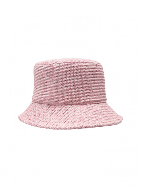 Однотонная плетеная шляпа - Обтравка1