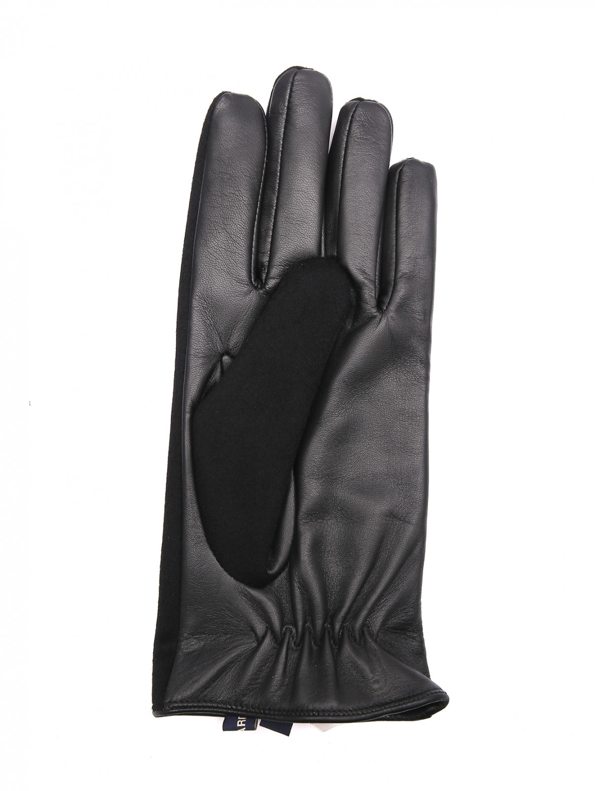 Комбинированные перчатки LARDINI  –  Обтравка1  – Цвет:  Черный