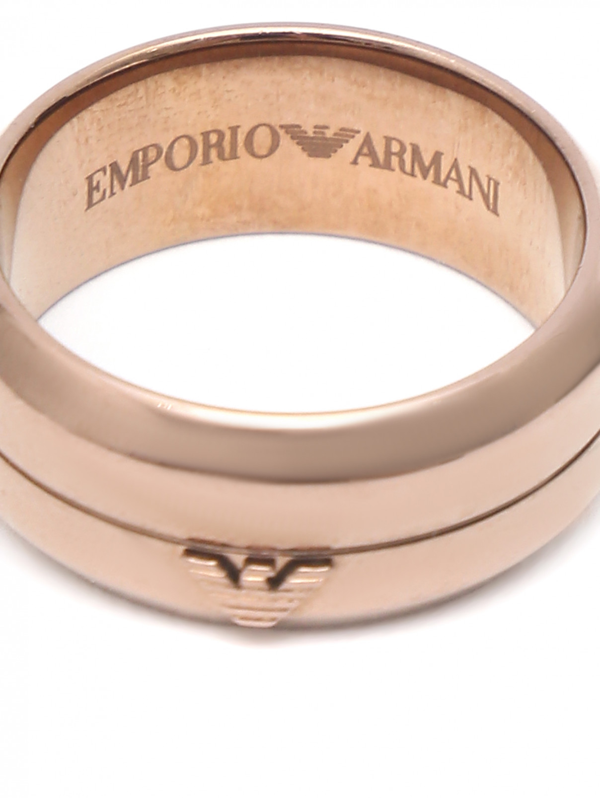 Кольцо из металла Emporio Armani  –  Деталь  – Цвет:  Металлик