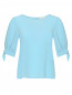 Блуза из шелка с декоративными бантами на рукавах Etro  –  Общий вид
