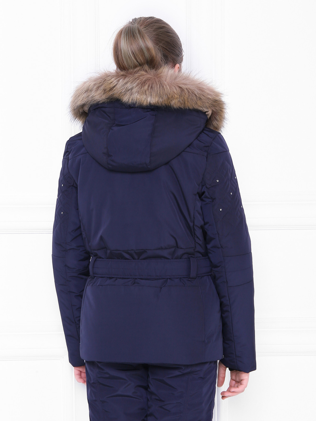 Горнолыжная куртка с поясом Poivre Blanc  –  МодельВерхНиз1  – Цвет:  Синий