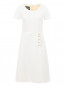 Платье-футляр из шерсти декорированное бусинами Moschino Boutique  –  Общий вид