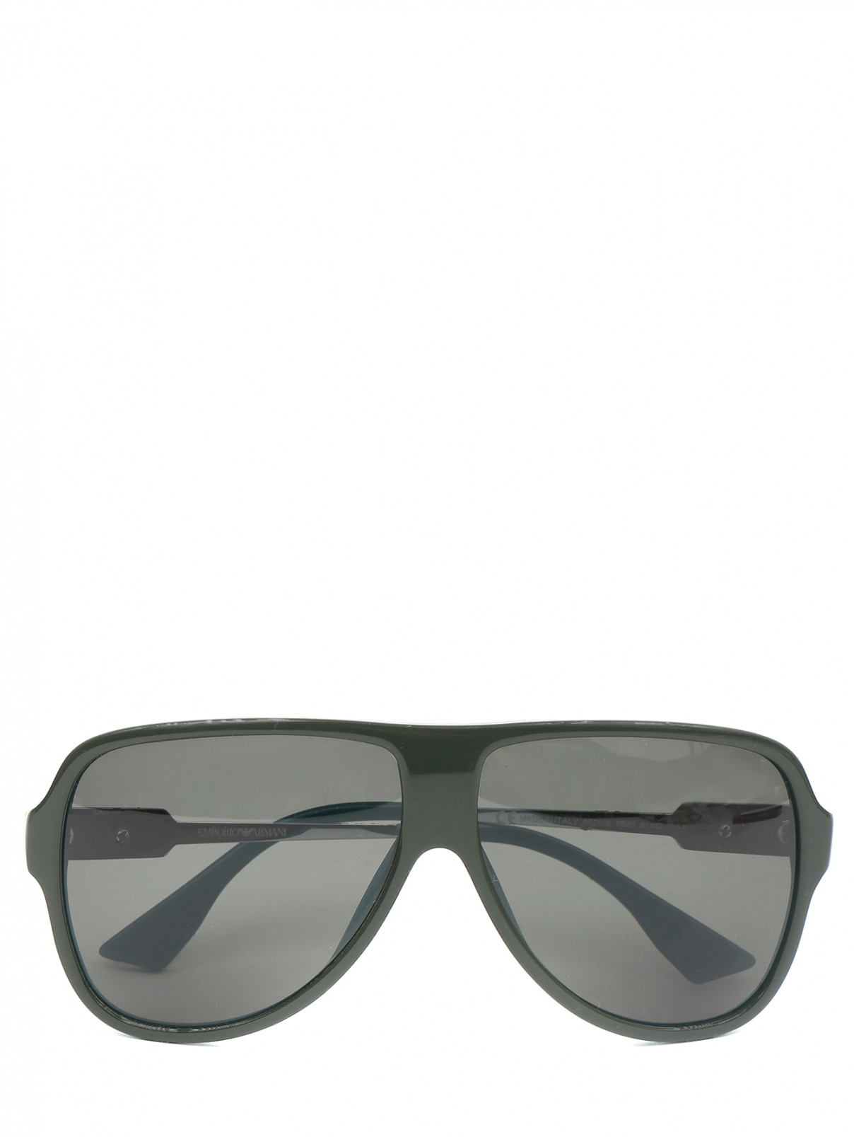 Солнцезащитные очки в оправе из пластика Emporio Armani  –  Общий вид  – Цвет:  Зеленый