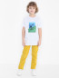 Хлопковая футболка с принтом Il Gufo  –  МодельОбщийВид